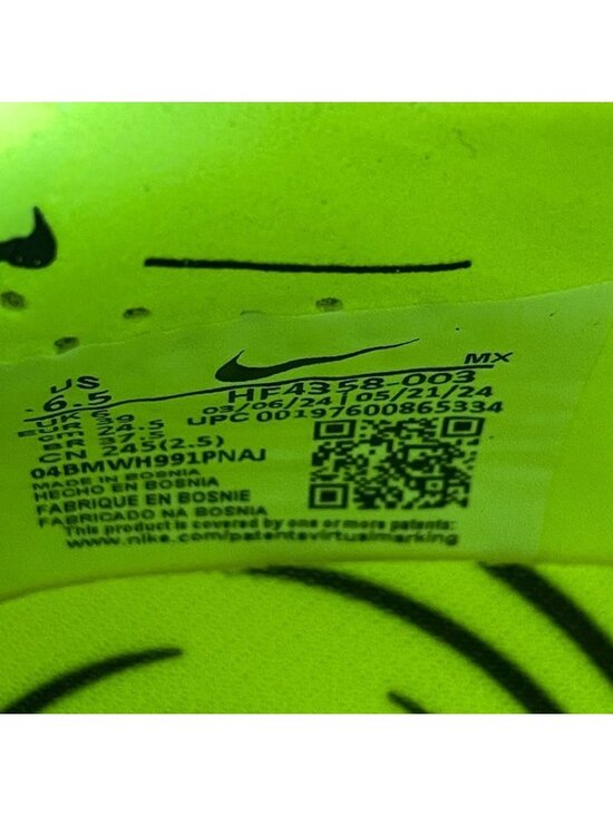 Nike Phantom Luna 2 Elite FG Mid Soccer Size 6.5 Men Grey Volt HF4358-003 main image 6
